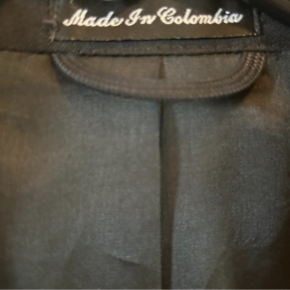 Pierre Cardin Men Suit Blazer Three Button black Size 40L - Picture 8 of 11